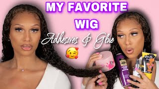 ✨BEST WIG ADHESIVES 1010 👍🏽✨ Glue Removal PrePlucked INVISIBLE FULL LACE Wig STRONG HOLD Wig Glue [upl. by Adnamma]