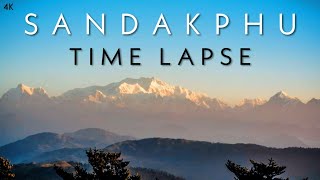 SANDAKPHU 4K TIME LAPSE  SANDAKPHU THE ADVENTURE TREK  Dream Walk [upl. by Claudina188]