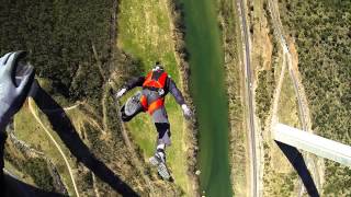 The French Slide  Epic BASE jump Viaduc de Millau [upl. by Phyl]