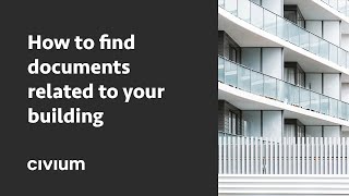 How to find documents related to your building [upl. by Maier]