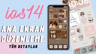 İOS 14 Ana Ekran Düzenleme  WidgetSmith Nedir  İOS 1213’e nasıl yapılır [upl. by Tirrell]