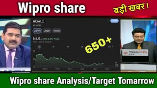 wipro share news today wipro share price down wipro Stock Latest News wipro share latest news [upl. by Ykciv37]