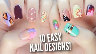 10 Easy Nail Art Designs for Beginners The Ultimate Guide 2 [upl. by Nelly855]