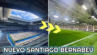 FANTASTICO Inside New Santiago Bernabeu Stadium Green House HaloBoard Retractable Pitch Roof [upl. by Aneel]