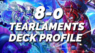 MY 1ST PLACE UNDEFEATED 80 Tearlaments Deck Profile  Improvements YuGiOh [upl. by Alarick697]