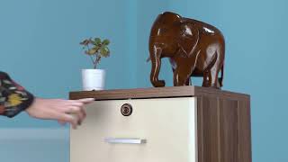 Yale cabinet digital lock  Fingerprint access for wardrobes cabinets drawers [upl. by Naellij]