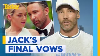 MAFS groom Jack gives his final vows a second go  Today Show Australia [upl. by Barbey]