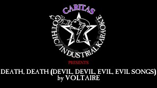 Aurelio Voltaire  Death Death Devil Devil Evil Evil Song  Karaoke w Lyrics  Caritas Karaoke [upl. by Odelia]