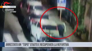 Catania Arrestato un “topo” d’auto e recuperata la refurtiva [upl. by Dielle]