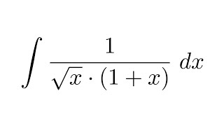 Integral of 1sqrtx1x substitution [upl. by Etat]