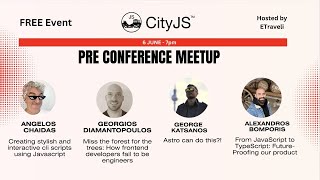 CityJS Pre Conference Meetup [upl. by Adnola]