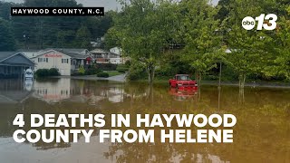 Haywood County grapples with Hurricane Helene aftermath 4 confirmed dead [upl. by Llezniuq28]