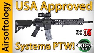 Systema PTW  USA Legal Version  SHOT Show 2014  Airsoftology [upl. by Johannessen]