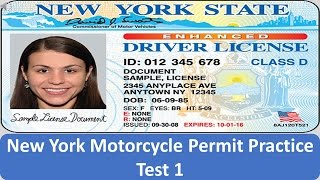 New York Motorcycle Permit Practice Test 1 [upl. by Naujuj]