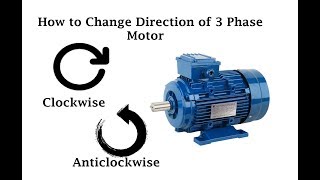 How to Change Direction of 3 Phase Motor UrduHindi [upl. by Leumek]