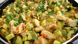 DESCUBRE el sabor de las CALABACITAS GUISADAS con pollo ¡que te encantará [upl. by Oirram]