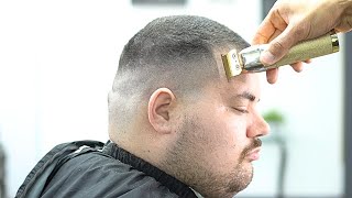 Fade Haircut Goatee With Face Shave [upl. by Bithia]