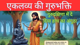 Akalavya ki gurubhakti ll Guru bhakti Mahabharat ll एकलव्य की गुरुभक्ति [upl. by Normie]