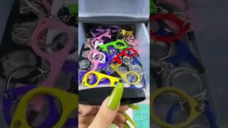 I hate green🤮🤢which one nextkeychain usa gift fyp asmr christmas blackfriday diy packing [upl. by Eimak283]