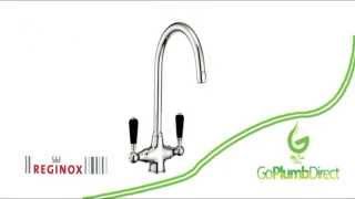 Reginox Brooklyn Chrome Dual Lever Mixer Kitchen Tap [upl. by Naj272]