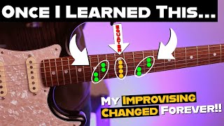 Improvise More MELODIC Guitar SOLOS Use EASY Moveable Shapes Like This [upl. by Ordway]