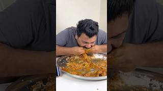 BIHARI CHICKEN RICE ROTI vs KOLHAPURI CHICKEN RICE ROTI CHALLENGE😱🔥 shorts foodie eating [upl. by Aggri]