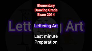 Elementary Geometry Exam 2024 Last minute preparation  Lettering Art 😱 drawingexam [upl. by Yrrab]