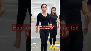 Fast exercises routine for flatter stomach flatbelly bellyfatexercise burnbellyfat [upl. by Lillis]