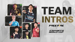 Clash of Titans  Esports World Cup Free Fire Team Intros [upl. by Tocci]