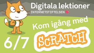 Scratch för nybörjare Bakgrunder och animation del 67  Digitala lektioner [upl. by Esinnej814]