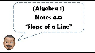 Alg 1 9th Notes 40 [upl. by Roana]