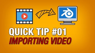 Quick Tip 01 How to import video to Blender Grease Pencil 2D Animation [upl. by Stenger]