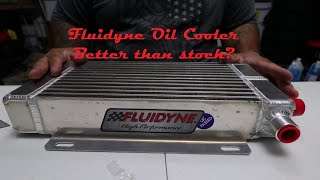 60 Powerstroke oil cooler delete Fluidyne oil cooler first impressions and review [upl. by Llebiram730]