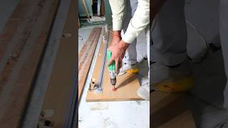 Door staphner fitting process  band shutter Ko Sidha kaise karen woodworking shortvideo [upl. by Lorianne]