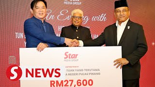 Star Media Group donates RM27600 to Penang Governor’s Charity Foundation [upl. by Leizar35]