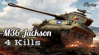 M36 Jackson • 4 Kills • Sniping • WOTB Replay [upl. by Lavona]