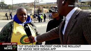 TUT students say the outsourcing of NSFAS meal allowance payments is money laundering [upl. by Alit]