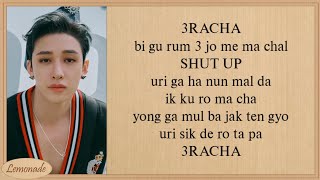 Stray Kids 3RACHA Easy Lyrics Bang Chan Changbin HAN [upl. by Aikin142]