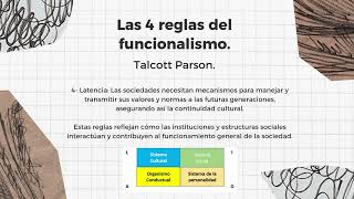 Sociología para principiantes Las 4 reglas del funcionalismo [upl. by Duffy]