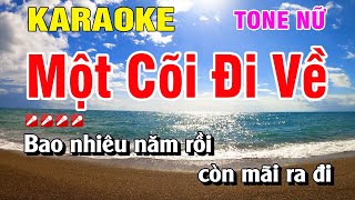 Karaoke Một Cõi Đi Về Tone Nữ Nhạc Sống Dễ Hát  Hoàng Luân [upl. by Aitsirt]