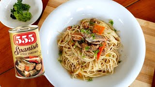 15minute Easy Pasta Recipe Using 555 Spanish Sardines [upl. by Cyrano]