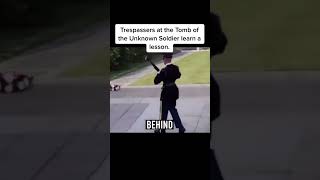 Trespassers at the Tomb of the Unknown Soldier Learn a Lesson [upl. by Elockin]