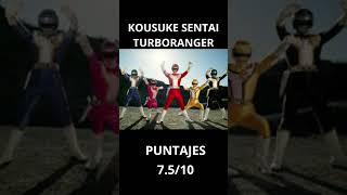 PUNTAJES KOUSUKE SENTAI TURBORANGER [upl. by Niuq]