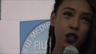 Girl Meets World Trina McGee Interview at New Media Film Festival on the Red Carpet [upl. by Madanhoj]