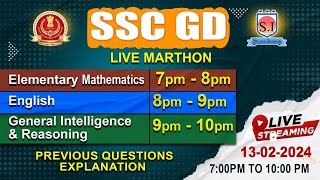 SSC GD LIVE MARATHON  ARITHMETIC  ENGLISH  REASONING shyaminstitute [upl. by Bridgette]