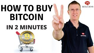 How to Buy Bitcoin in 2 minutes  2024 Updated [upl. by Harbison]