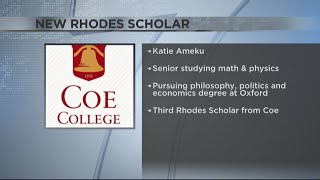 Coe College is home to new Rhodes Scholar [upl. by Nickey]