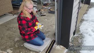 Garage door Threshold Installtutorial educational diyproject [upl. by Bernhard946]