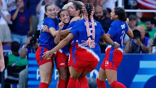 Mallory Swansons Goal Helps US Womens National Team Win Gold [upl. by Manus]