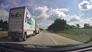 Driving On I81 In Franklin County Pennsylvania FedEx Cuts Car Off [upl. by Margalo]